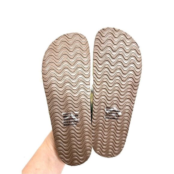 Madden Girl Holographic Sandals Womens Size 6 Slides - Picture 11 of 11